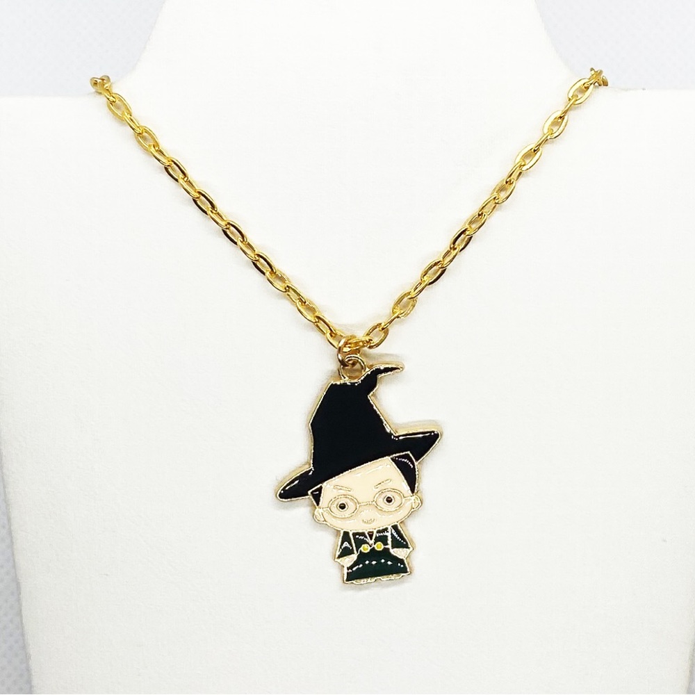 Necklace Harry Potter Professor McGonagall Hogwarts Wizard Kawaii Witchy Jewelry